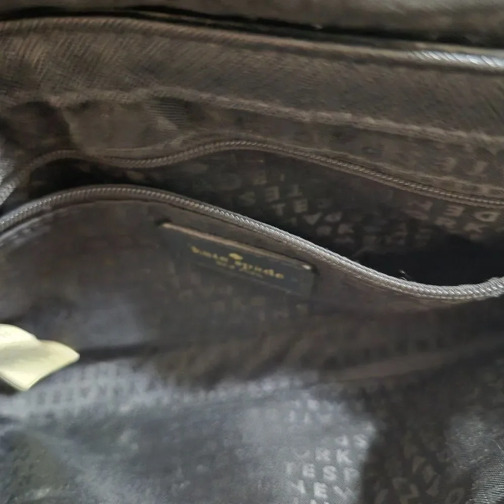 Kate Spade Black Saffiano Leather Limited Edition Crossbody Bag Chain Strap